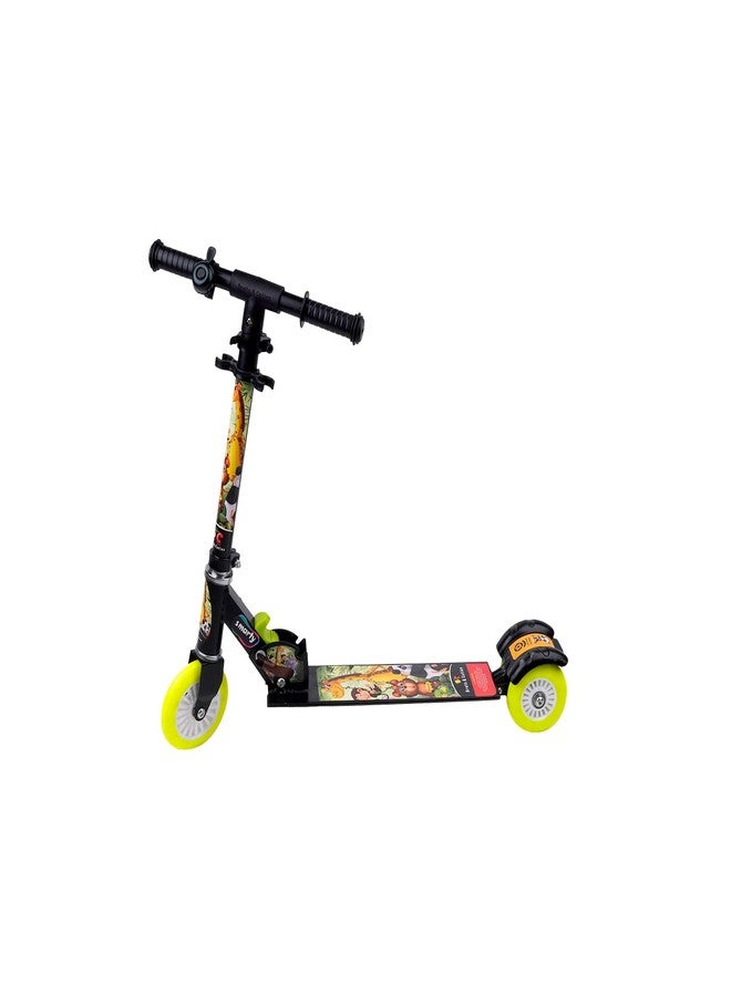 SPEEDFOX Street Rider Kick Scooter for Kids of Ages 6-13 Years | 2 Wheel Scooter, Foldable Design | 3 Adjustable Height Option with Rear Braking | Max User Weight 50kg (Smarty) (Black) - Image 3